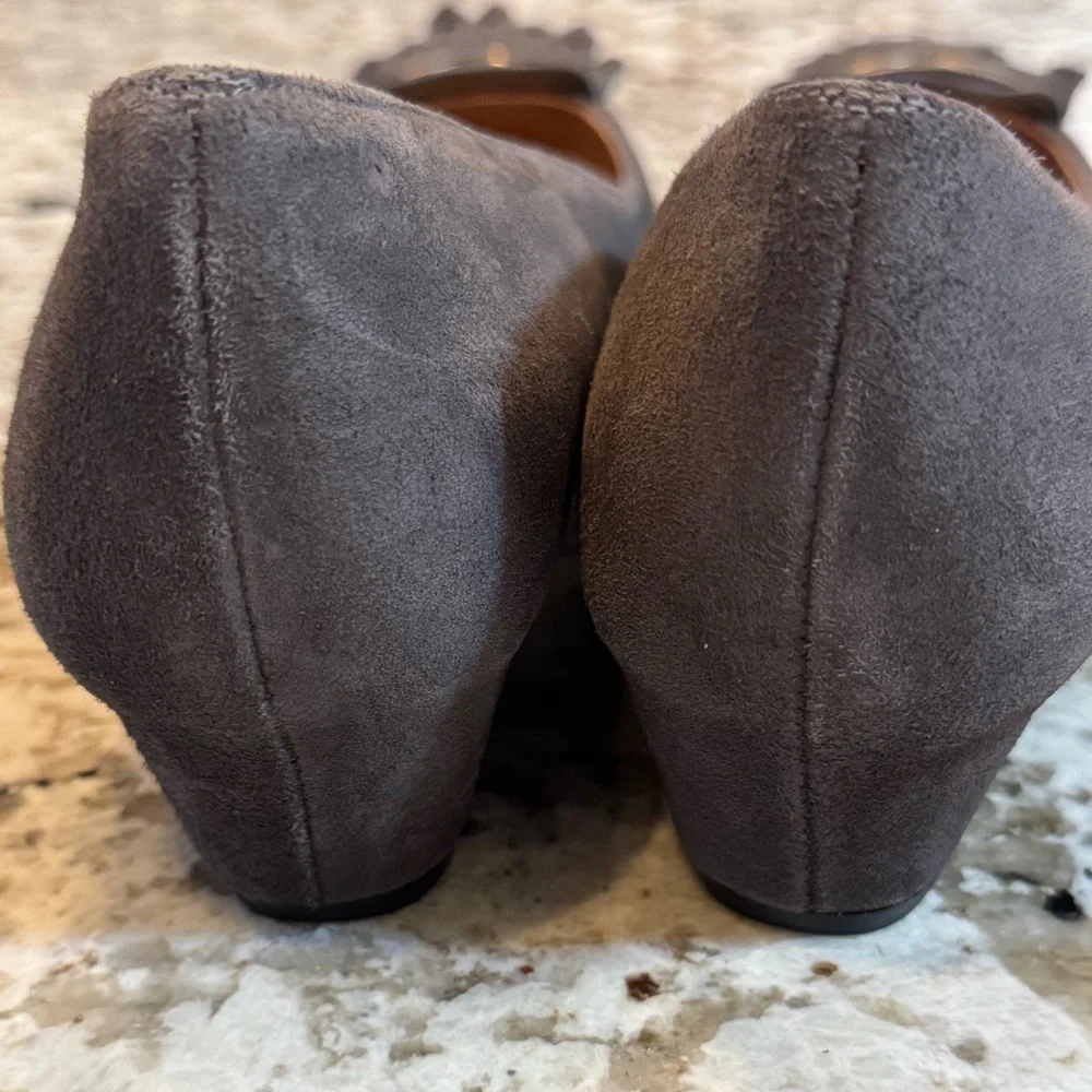 FSNY‎ Elegant Gray Suede Women's Shoes